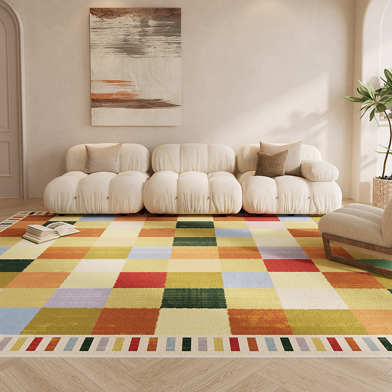 American-Style Waterproof Anti-Fouling Carpet Living Room Retro Affordable Luxury High-Grade Household Erasable Washable Disposable Bedroom Floor Mat