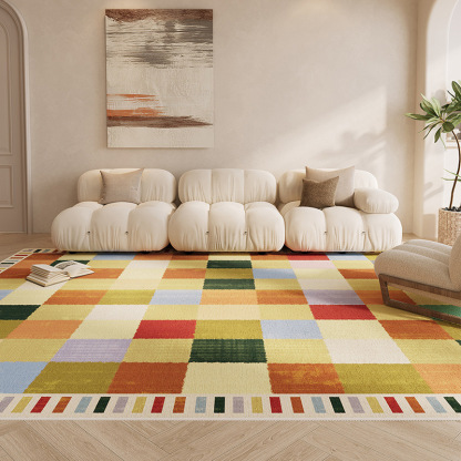 American-Style Waterproof Anti-Fouling Carpet Living Room Retro Affordable Luxury High-Grade Household Erasable Washable Disposable Bedroom Floor Mat