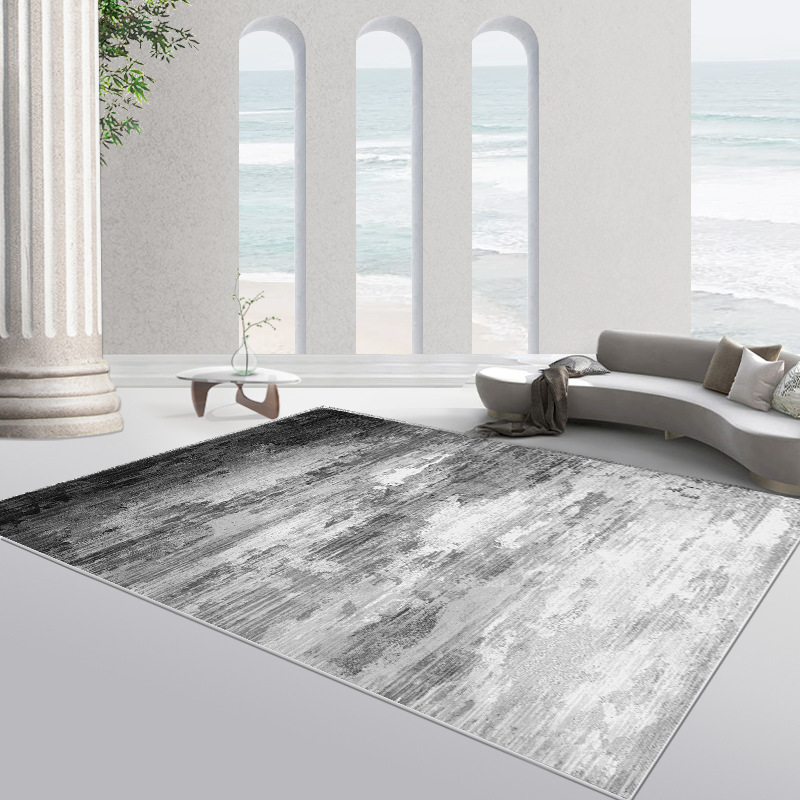 Minimalist Nordic Living Room Carpet Bedroom Waterproof Stain-resistant Coffee Table Rug Light Luxury Home Abstract Loop Pile Non-slip Rug
