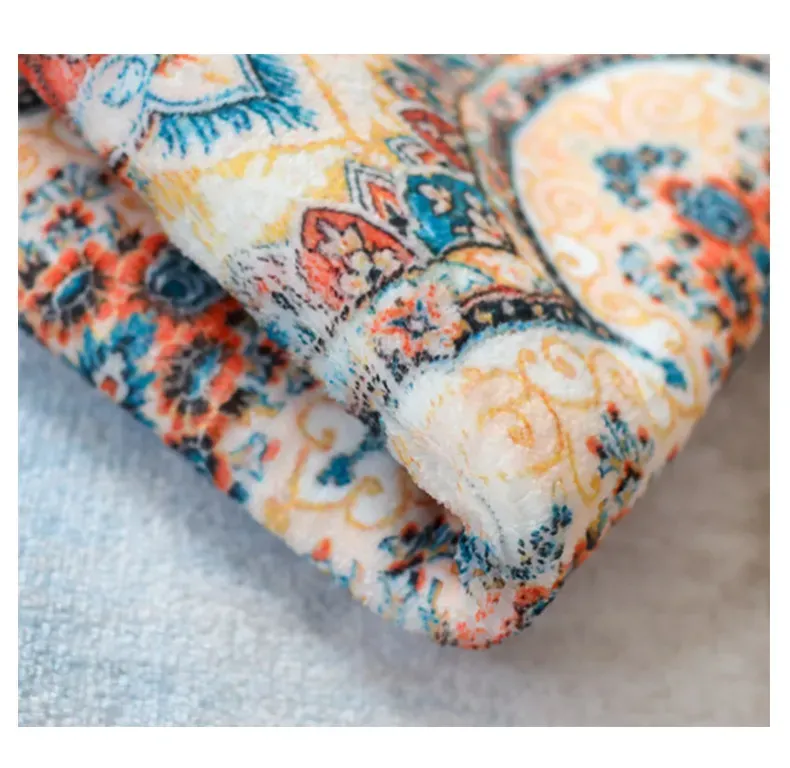 Rugava Persian Carpet Living Room Stain Resistant Easy to Clean Machine Washable Foldable Imitation Cashmere Carpet Bedroom