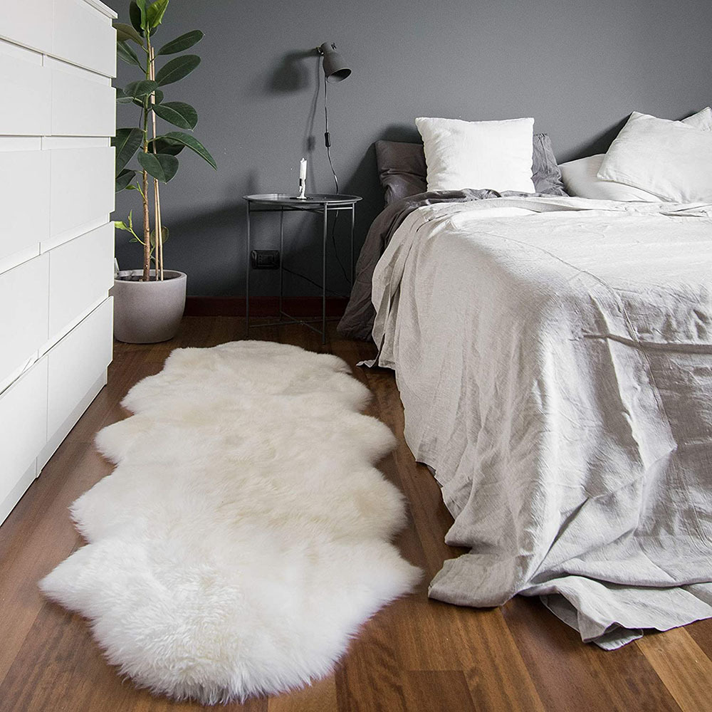 New Plush Carpet for Home Living Room Ins Style Bedroom Bedside Carpet Bay Window Faux Fur Carpet Rug