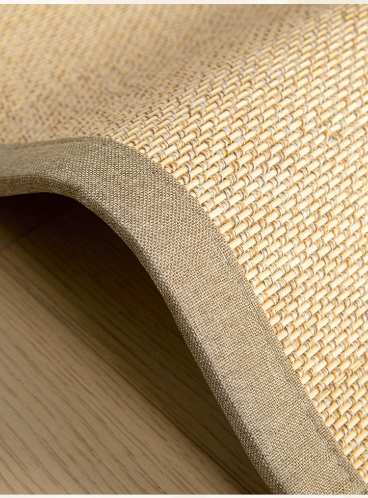 Rugava Pure handmade Cooling Mat Bamboo Woven Japanese Tatami Rattan Mat Summer Carpet Living Room Home Coffee Table Tea Room Bedroom