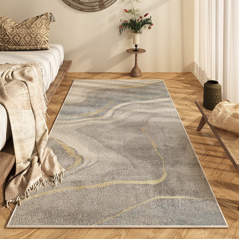 Bohemian Ethnic Style Bedroom Bedside Blanket Long Light Luxury High-Grade Carpet Master Bedroom Room Moroccan Floor Mat