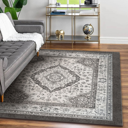 Machine Washable Carpet Living Room Coffee Table Vintage Washable Foldable Non-Slip Fine Cashmere Blanket