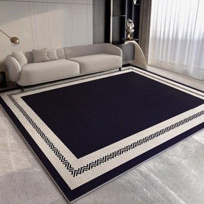 Living Room Carpet Stain Resistant Easy to Clean Sofa Coffee Table Rug Large Area Full Coverage Crystal Velvet Carpet Water Absorbent Non-Slip Foot Mat