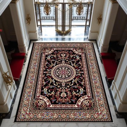 Turkish Ethnic Style Carpet Persian American Retro Living Room Sofa Coffee Table Carpet Home Bedroom Bedside Rug