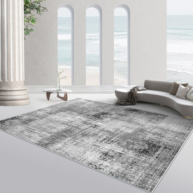 Minimalist Nordic Living Room Carpet Bedroom Waterproof Stain-resistant Coffee Table Rug Light Luxury Home Abstract Loop Pile Non-slip Rug
