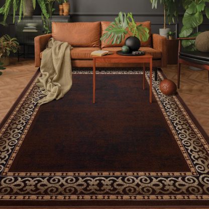 Light Luxury Printed Carpet for Living Room, Stain-Resistant Full Carpet for Bedroom, Ready Stock Decorative Carpet
