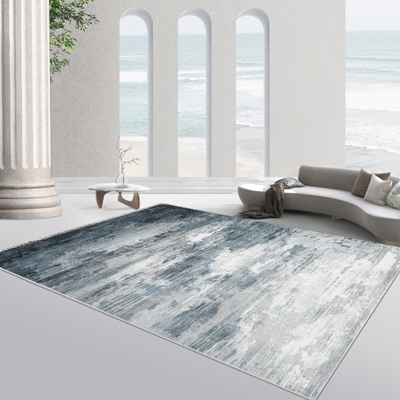 Minimalist Nordic Living Room Carpet Bedroom Waterproof Stain-resistant Coffee Table Rug Light Luxury Home Abstract Loop Pile Non-slip Rug