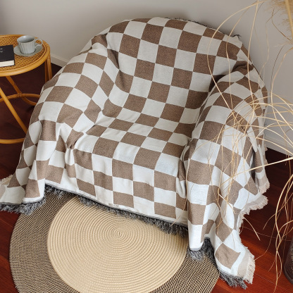 Rugava Sofa Throw Blanket Country Retro Pastoral Style Sofa Cover Chair Cover One-Piece Sofa Cushion