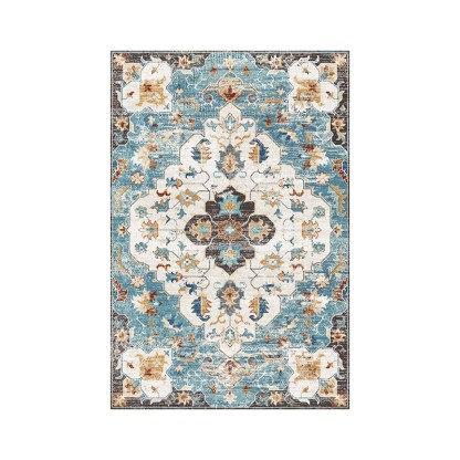 American Ethnic Style Living Room Carpet Sofa Coffee Table Rug Simple Retro Persian Washable Wipeable Bedroom Bedside Preferred