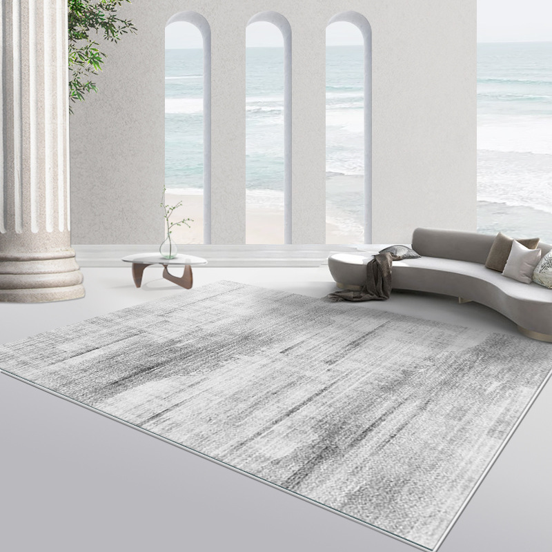 Minimalist Nordic Living Room Carpet Bedroom Waterproof Stain-resistant Coffee Table Rug Light Luxury Home Abstract Loop Pile Non-slip Rug