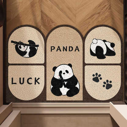 Rugava Vintage Style Entryway Doormat High-End Feel Customizable Dirt-Resistant Wash-Free PVC Entrance Mat Silk Loop Carpet Foot Mat