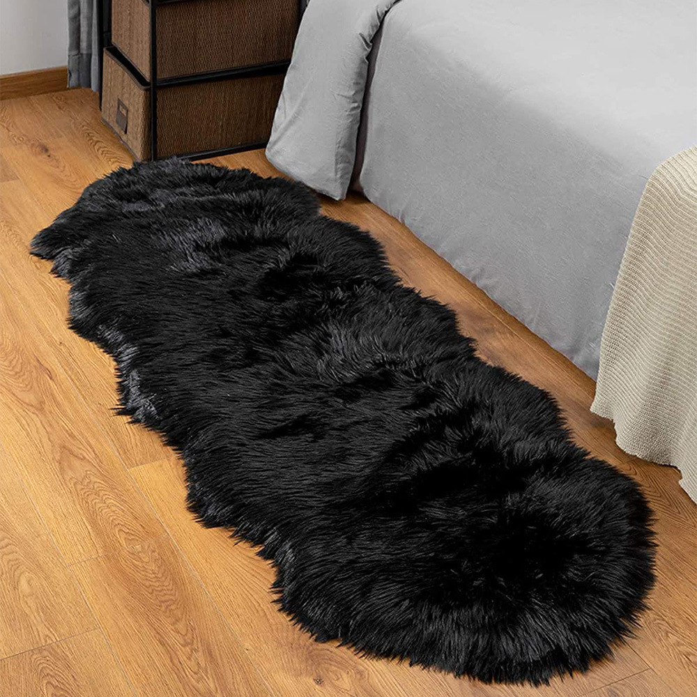 New Plush Carpet for Home Living Room Ins Style Bedroom Bedside Carpet Bay Window Faux Fur Carpet Rug