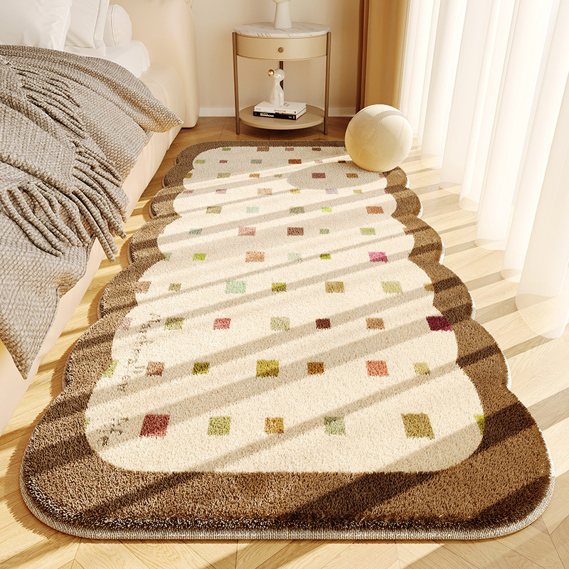 Cream Style Ins Cashmere-like Carpet Plush Skin-Friendly Bedroom Bedside Blanket Foot Mat Cool Living Room Carpet