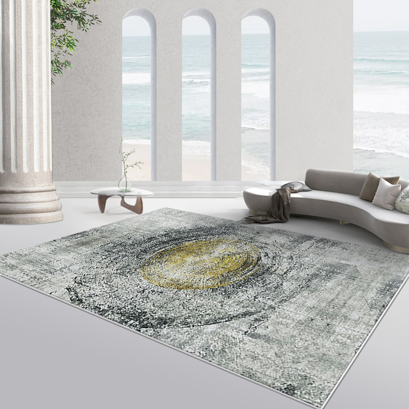 Minimalist Nordic Living Room Carpet Bedroom Waterproof Stain-resistant Coffee Table Rug Light Luxury Home Abstract Loop Pile Non-slip Rug