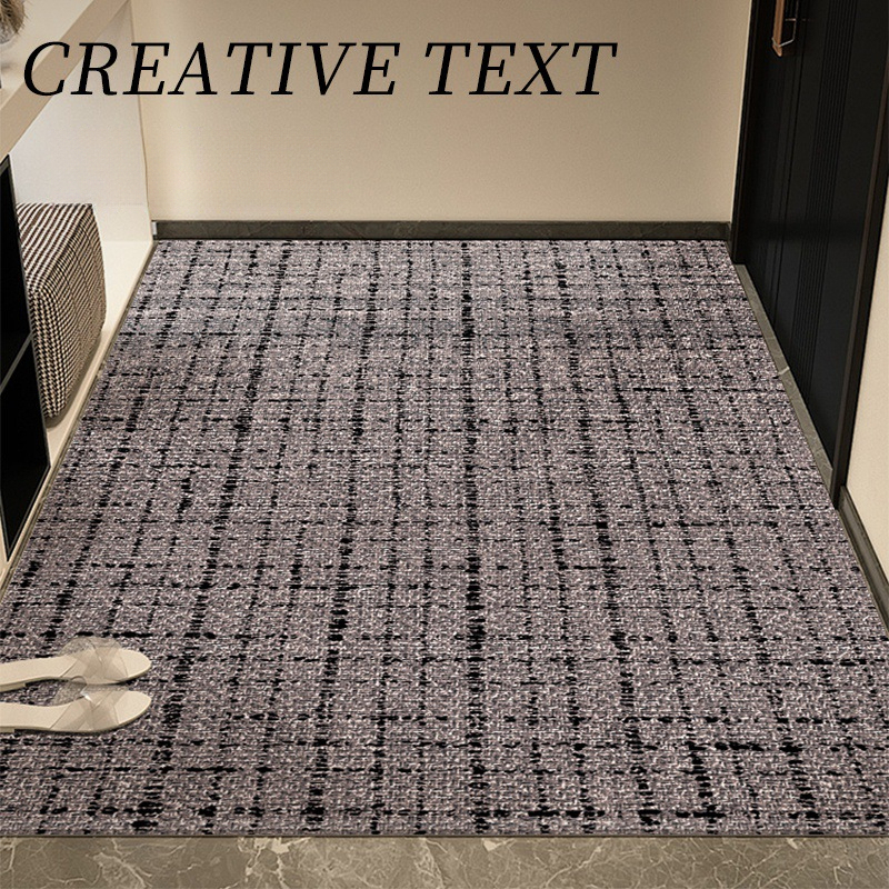 Luxury Belgian Velvet Doormat for Entryway, High-End Feel, Non-Slip Entrance Carpet, Dust Removal Mat for Hallway