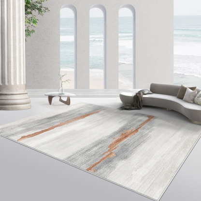Minimalist Nordic Living Room Carpet Bedroom Waterproof Stain-resistant Coffee Table Rug Light Luxury Home Abstract Loop Pile Non-slip Rug