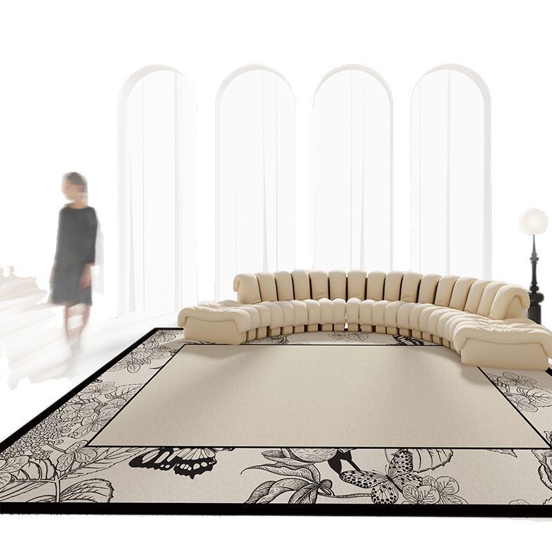 Living Room Carpet Erasable Washable American Retro Sofa Table Carpet French Bedroom Waterproof Easy to Care Skid Resistance Blanket