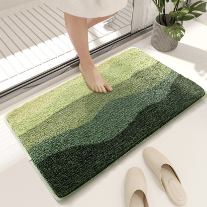 Dajiang Cross-Border INS Style Floral Bathroom Mat Strong Water Absorption Non-Slip Mat Flocked Home Bathroom Quick-Dry Foot Mat