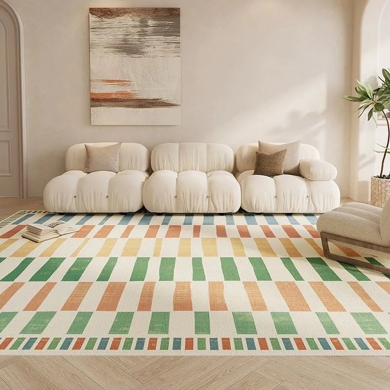 Rugava Colorful Persian Carpet Living Room Sofa Coffee Table Rug Full Coverage Bedroom Bedside Rug Decorative Carpet