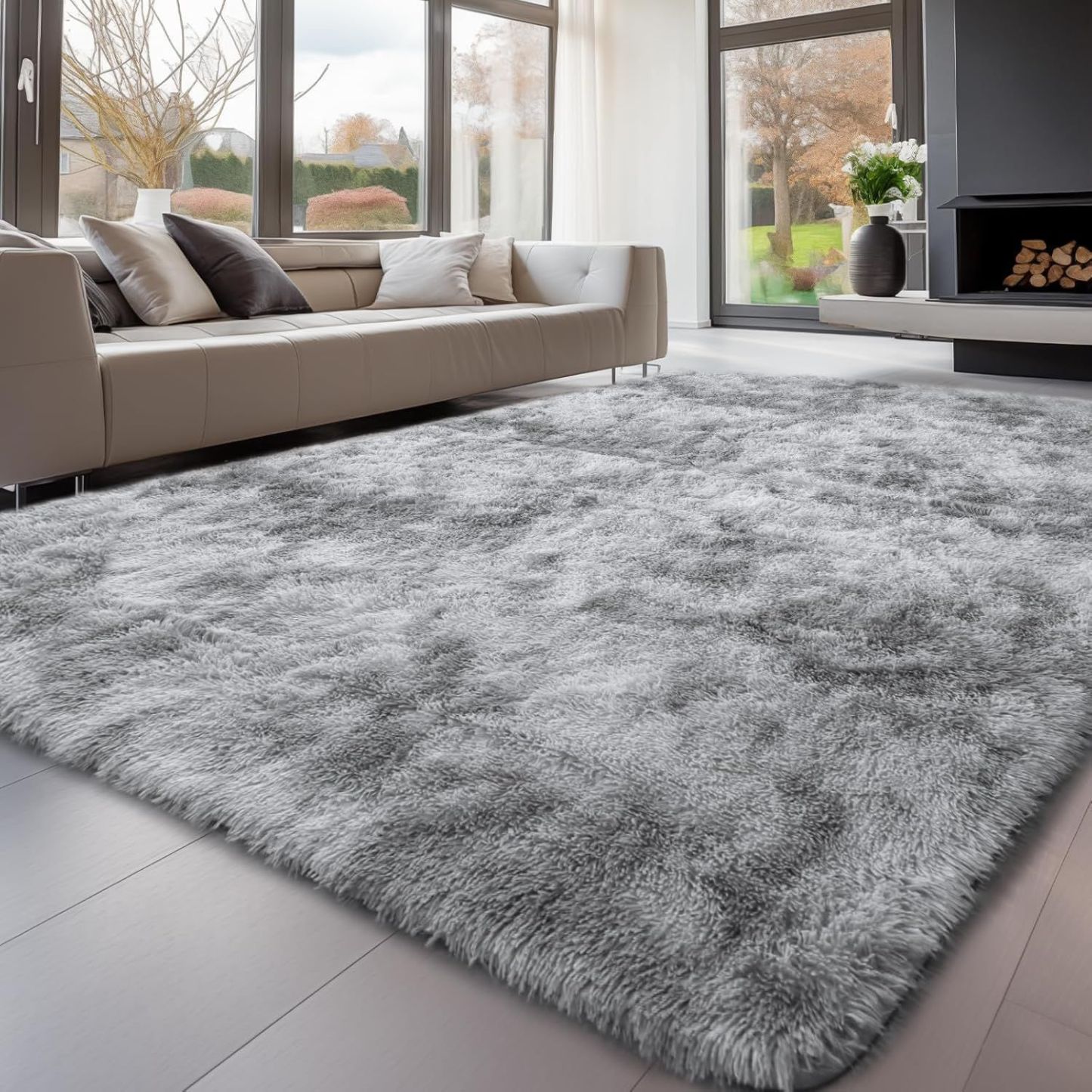 Plush Living Room Carpet Bedroom Bedside Rug Coffee Table Rug Room Under Bed Fleece Floor Mat