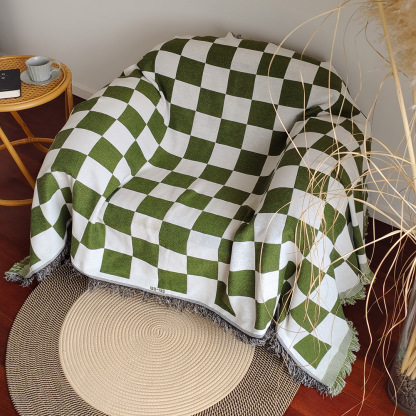 Rugava Sofa Throw Blanket Country Retro Pastoral Style Sofa Cover Chair Cover One-Piece Sofa Cushion