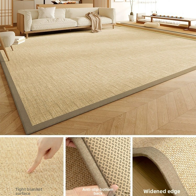 Rugava Cooling Mat Bamboo Woven Japanese Tatami Rattan Mat Summer Carpet Living Room Home Coffee Table Tea Room Bedroom Wabi-Sabi Style
