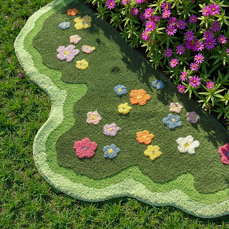 New Carpet Bedroom Bedside Rug Floor Mat Dirt-Resistant Easy to Clean