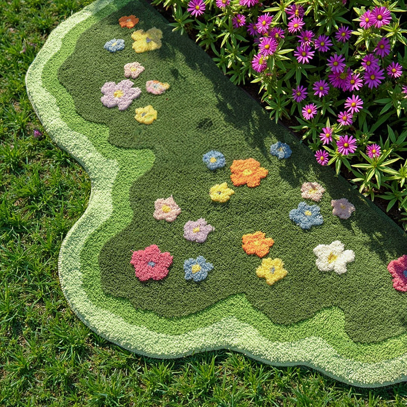 New Carpet Bedroom Bedside Rug Floor Mat Dirt-Resistant Easy to Clean