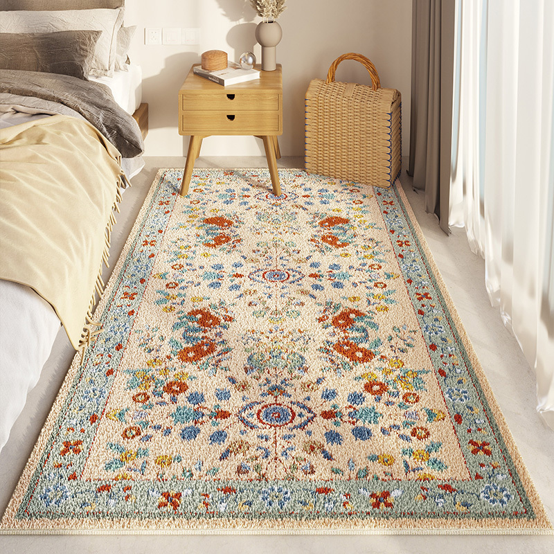 Bohemian Bedside Rug Bedroom Front Foot Mat Turkish Master Bedroom Bay Window Mat Room Low-Maintenance Floor Mat