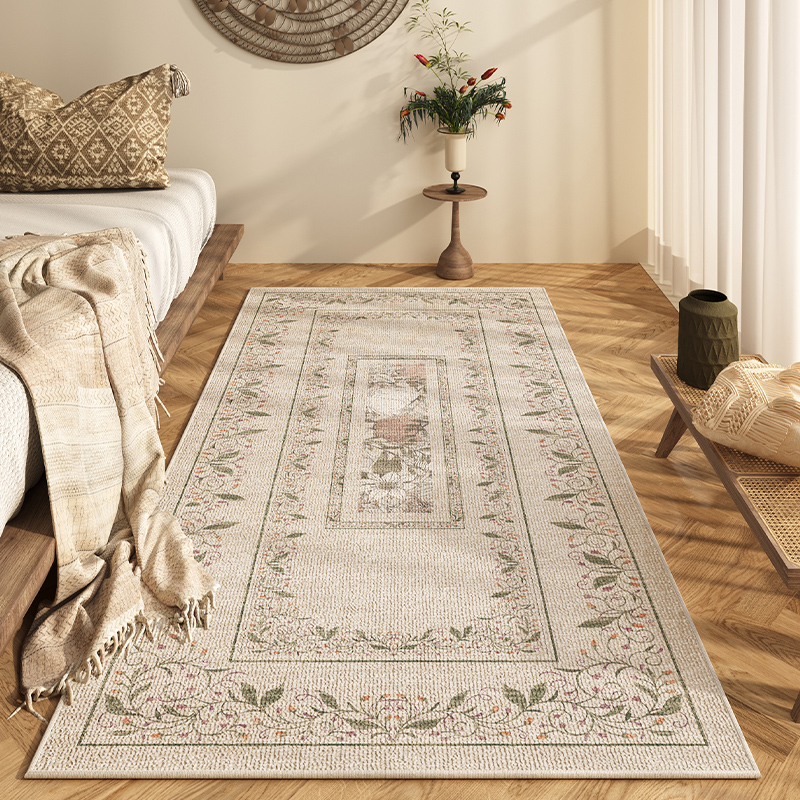 Bohemian Ethnic Style Bedroom Bedside Blanket Long Light Luxury High-Grade Carpet Master Bedroom Room Moroccan Floor Mat