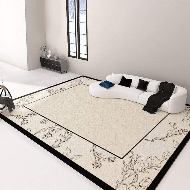 Living Room Carpet Erasable Washable American Retro Sofa Table Carpet French Bedroom Waterproof Easy to Care Skid Resistance Blanket