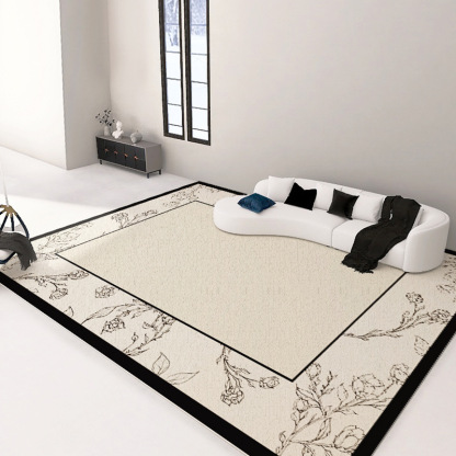Living Room Carpet Erasable Washable American Retro Sofa Table Carpet French Bedroom Waterproof Easy to Care Skid Resistance Blanket