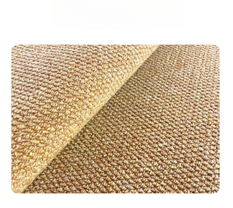 Imitation Sisal Carpet for Living Room, Vintage Style, Study Room, Full Coverage, Stain Resistant, Easy to Clean, Wash-Free, Wipeable Floor Mat, Bedroom Bedside Rug