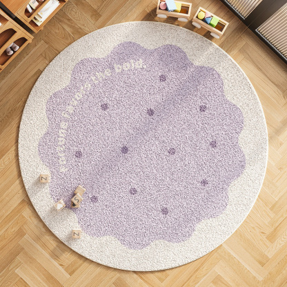 Round Cashmere Carpet Living Room Bedroom Bedside Blanket