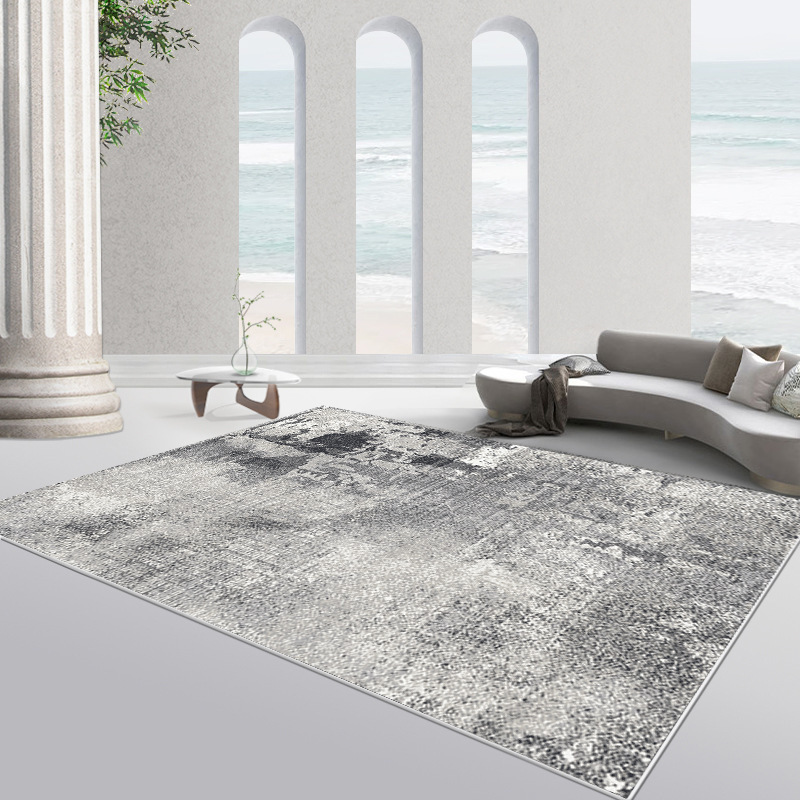 Minimalist Nordic Living Room Carpet Bedroom Waterproof Stain-resistant Coffee Table Rug Light Luxury Home Abstract Loop Pile Non-slip Rug