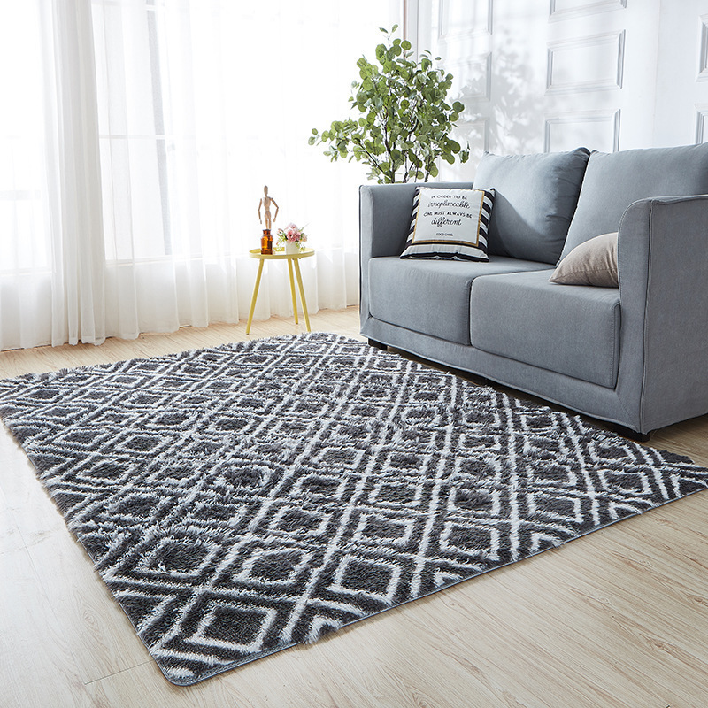 Factory Direct Supply Nordic Style Large Area Living Room Bedroom Full Coverage Home Long Plush Carpet Rug Mat Carpet
