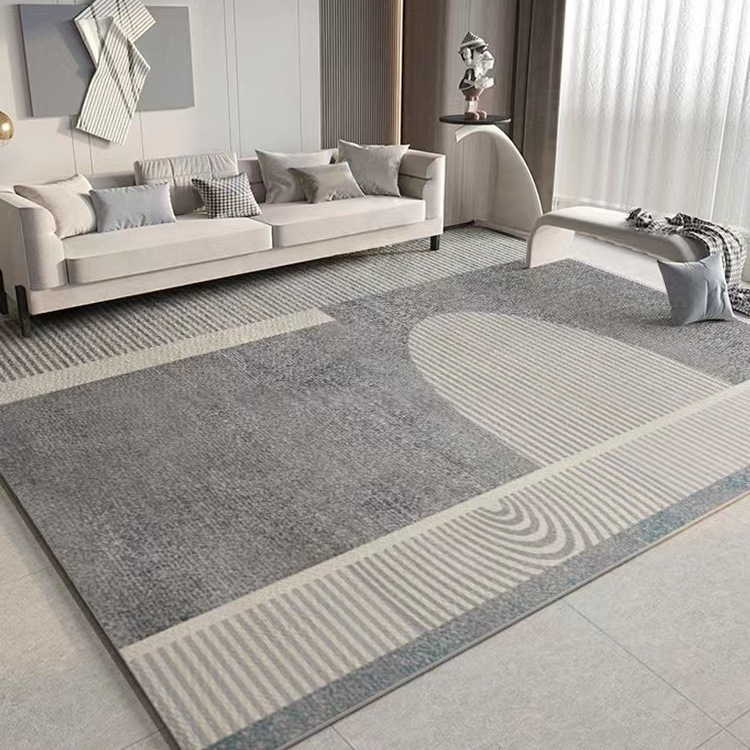 Living Room Carpet Stain Resistant Easy to Clean Sofa Coffee Table Rug Large Area Full Coverage Crystal Velvet Carpet Water Absorbent Non-Slip Foot Mat