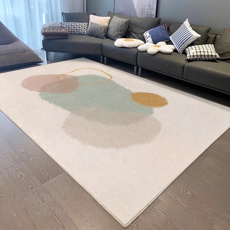Bedroom Carpet Living Room Stain Resistant Easy to Clean Insulation Home Non-Slip Water Absorbent Sofa Coffee Table Crystal Velvet Rug