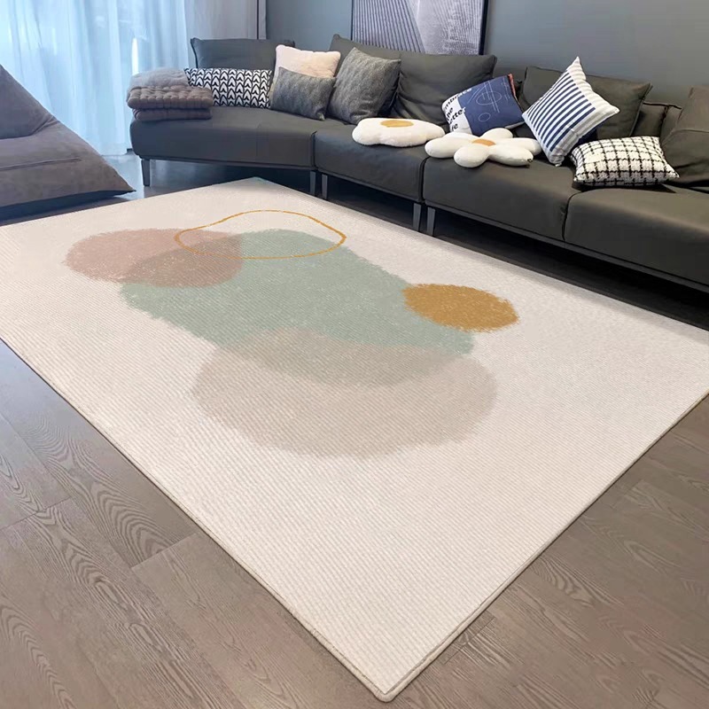 Bedroom Carpet Living Room Stain Resistant Easy to Clean Insulation Home Non-Slip Water Absorbent Sofa Coffee Table Crystal Velvet Rug