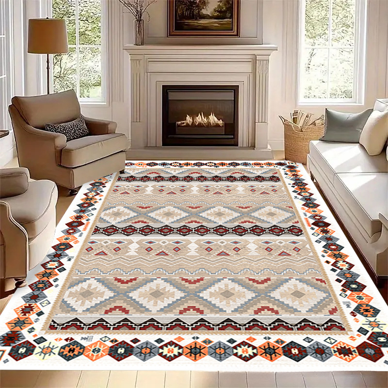 Ethnic Moroccan Carpet for Living Room Office Study Bohemian Rug Homestay Decoration Room Carpet