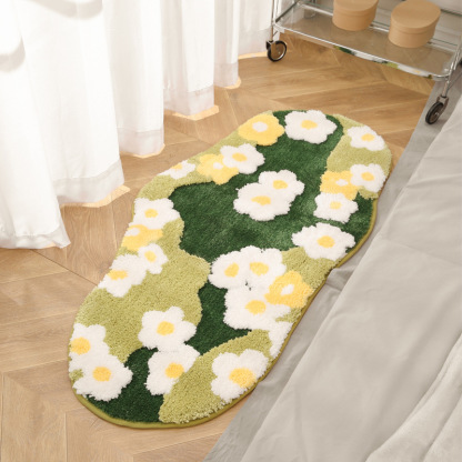 Forest Moss Carpet Bedroom Bedside Rug Thick Plush Living Room Sofa Chair Floor Mat Bathroom Absorbent Quick-Dry Mat