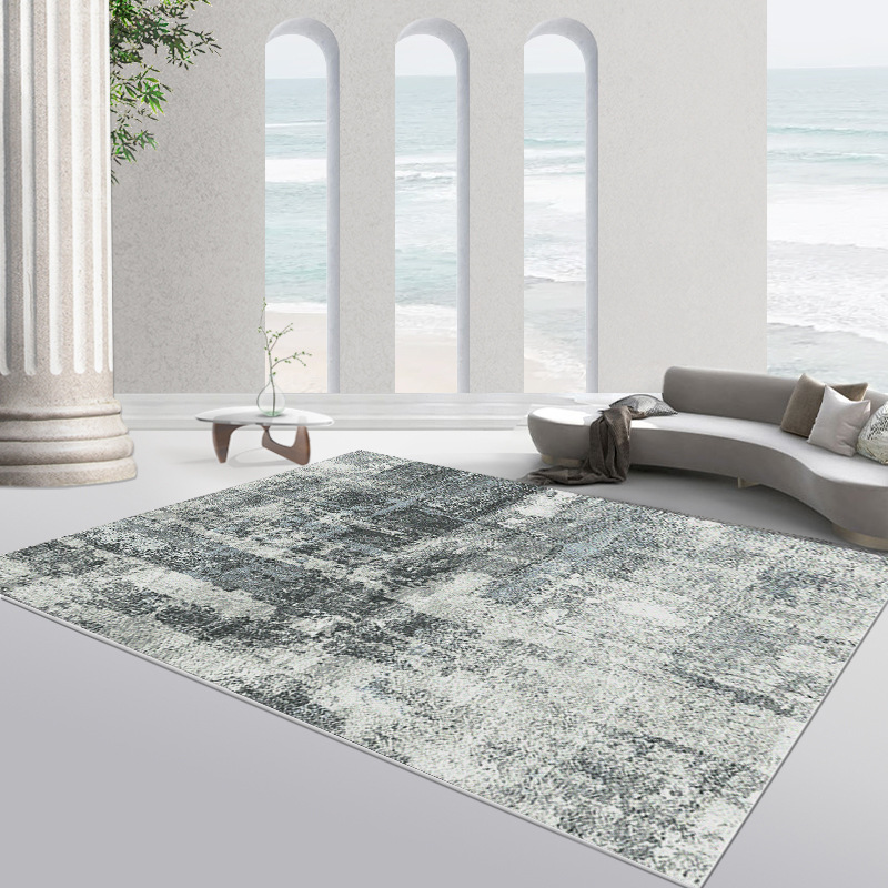 Minimalist Nordic Living Room Carpet Bedroom Waterproof Stain-resistant Coffee Table Rug Light Luxury Home Abstract Loop Pile Non-slip Rug