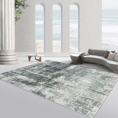 Minimalist Nordic Living Room Carpet Bedroom Waterproof Stain-resistant Coffee Table Rug Light Luxury Home Abstract Loop Pile Non-slip Rug