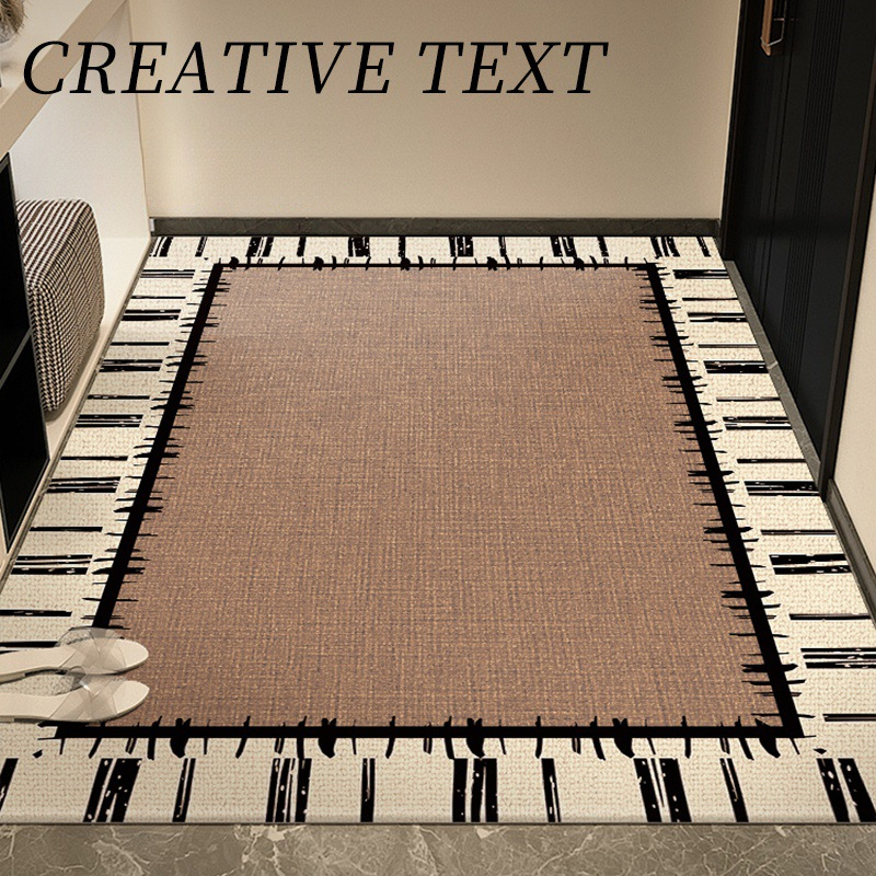 Luxury Belgian Velvet Doormat for Entryway, High-End Feel, Non-Slip Entrance Carpet, Dust Removal Mat for Hallway
