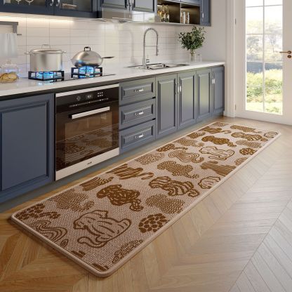 Kitchen Floor Mat Absorbent Oil-Absorbing Disposable Erasable Carpet Door Non-Slip Foot Mats Household Long Door Mat Stain-Resistant