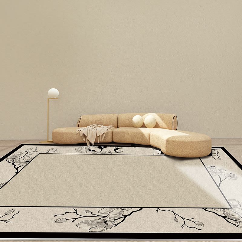 Living Room Carpet Erasable Washable American Retro Sofa Table Carpet French Bedroom Waterproof Easy to Care Skid Resistance Blanket