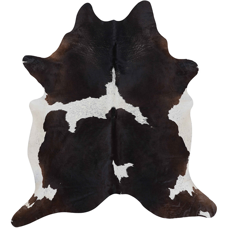 Rugava Modern Minimalist Faux Fur Carpet Indoor Living Room Bedroom Rug Faux Leather Zebra Animal Skin Pattern