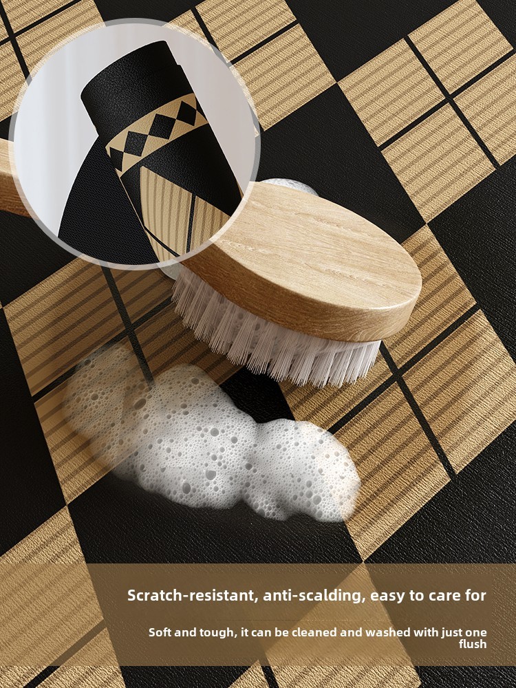 British Time Melard Style Diamond Pattern High-end Kitchen Mat Oil-proof Easy to Clean Retro Long Strip Carpet Customization